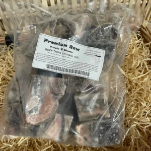 Premium Raw Beef Tripe Chunks (1kg)