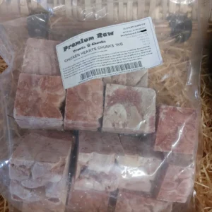 Premium Raw Chicken Heart Chunks (1kg)