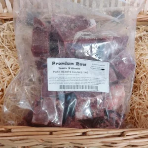 Premium Raw Pork Heart Chunks (1kg)