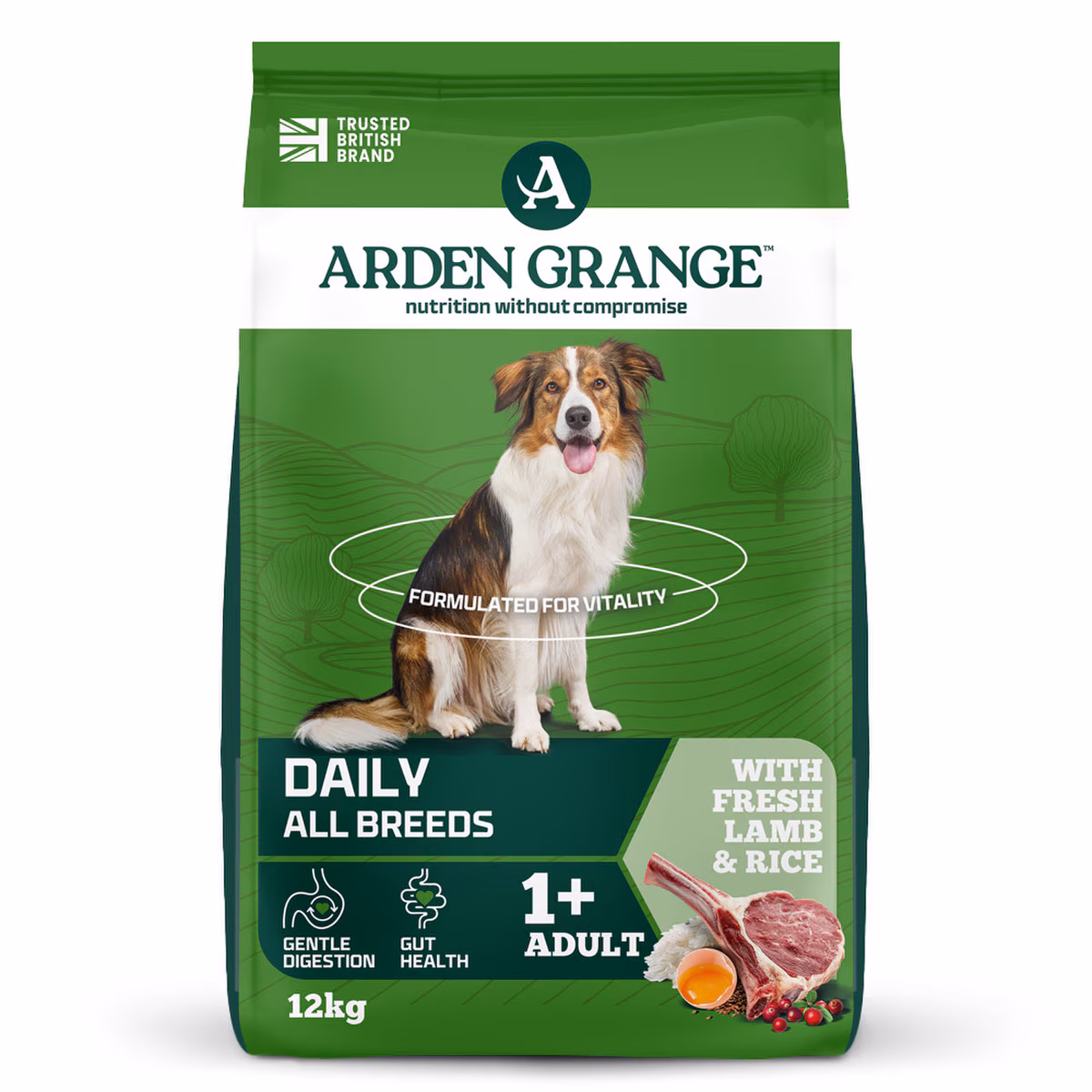 Arden Grange Lamb & Rice Dry Dog Food - 12kg