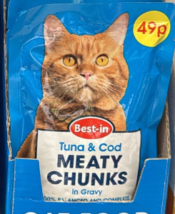 Best-in Meaty Chunks Tuna & Cod in Gravy Pouch