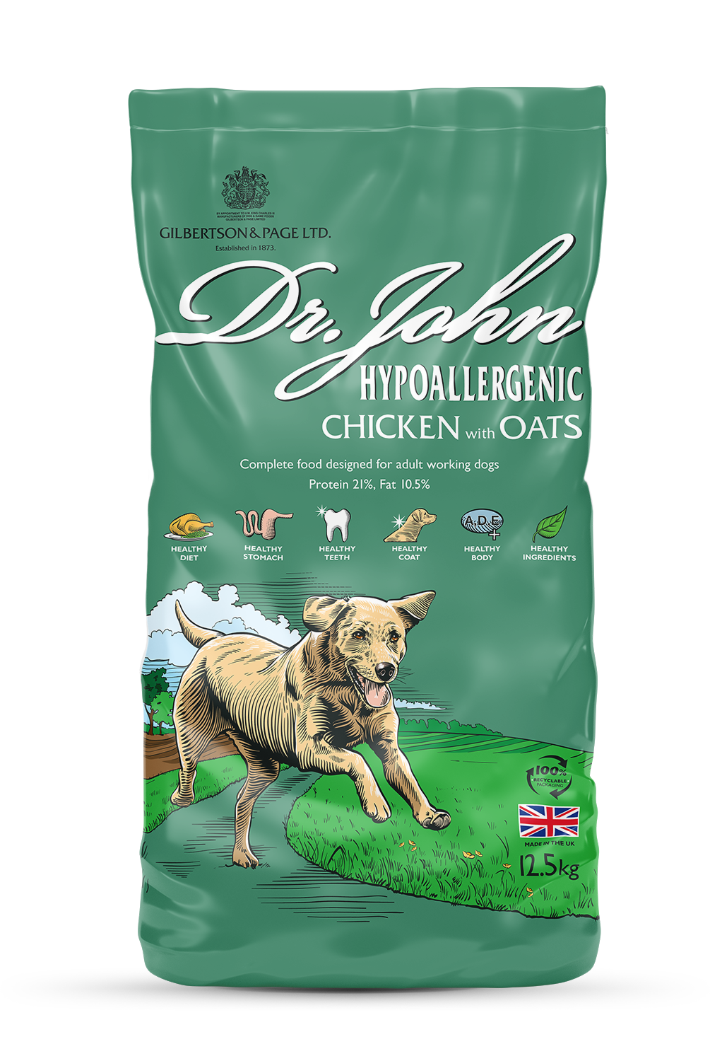 Dr. John Hypoallergenic Chicken with Oats - 12.5kg