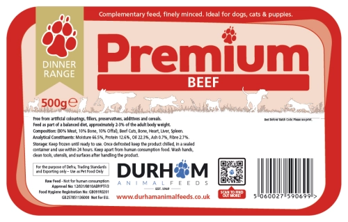 Durham Premium Beef Dinner - 500g