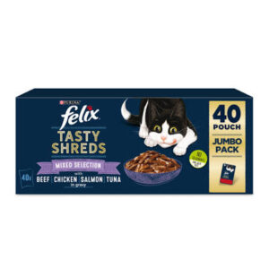 FELIX Tasty Shreds Mixed Selection 40 Pouches