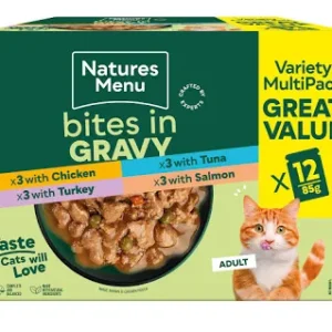 Natures Menu Bites in Gravy Variety Multi Pack