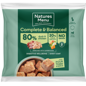 Natures Menu Complete & Balanced 80% Duck & Chicken Nuggets - 1kg