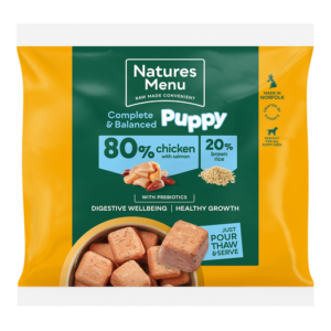 Natures Menu Puppy Complete & Balanced 80% Chicken & Salmon Nuggets - 1kg