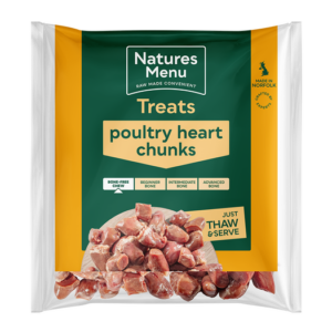 Natures Menu Treats Poultry Heart Chunks - 1kg