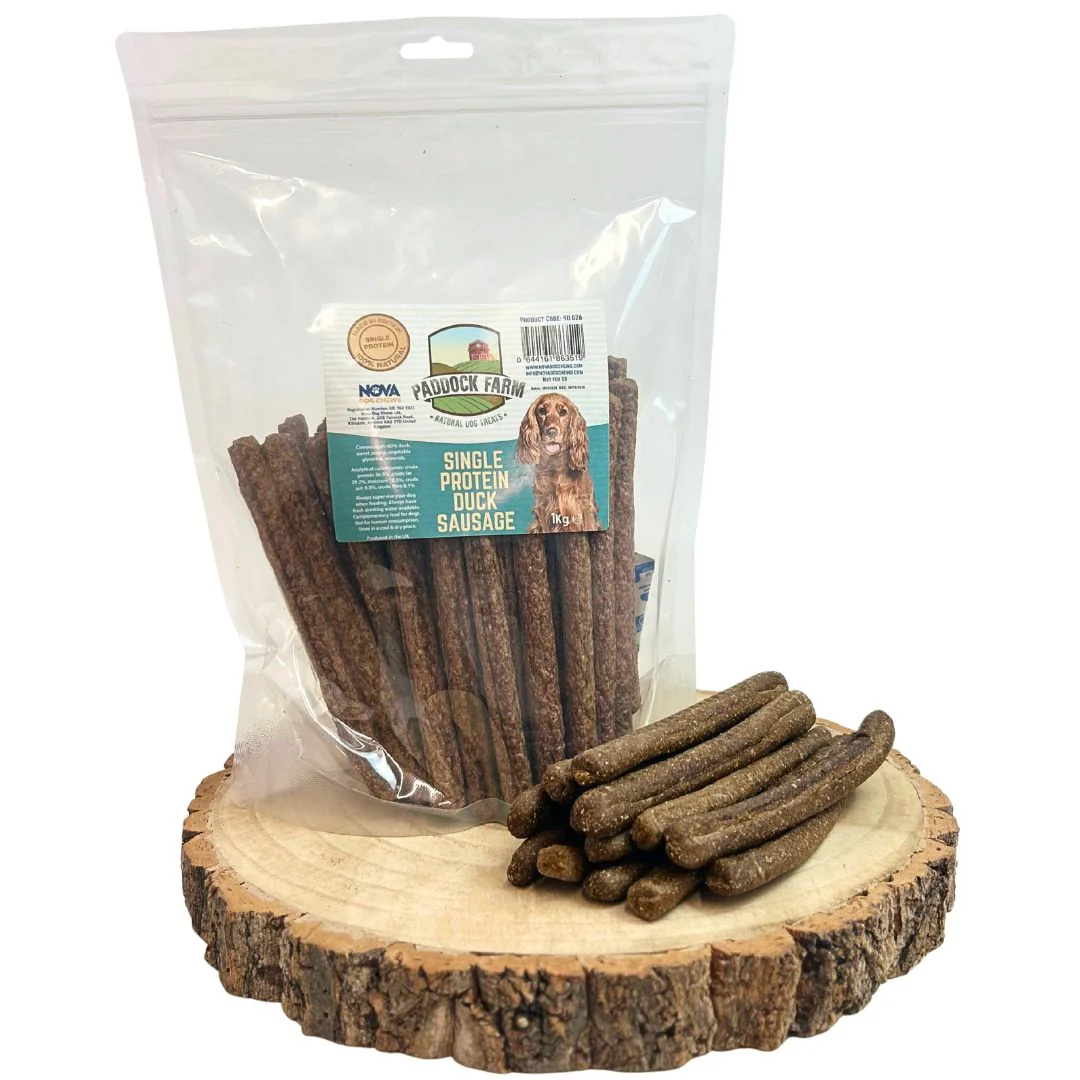 Paddock Farm Single Protein Duck Sausages - 1KG