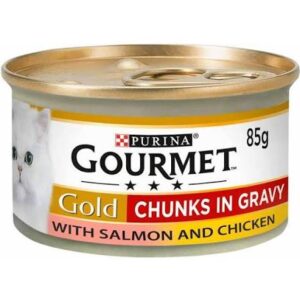 Purina Gourmet Gold Chunks Salmon & Chicken Can