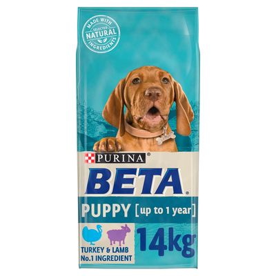 Purina BETA Puppy Dry Dog Food Turkey & Lamb - 14kg