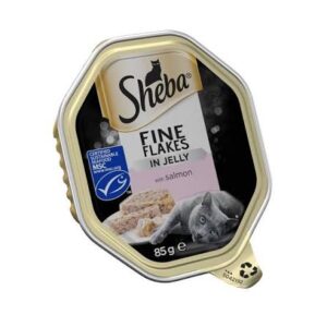 Sheba Fine Flakes Salmon in Jelly 85g