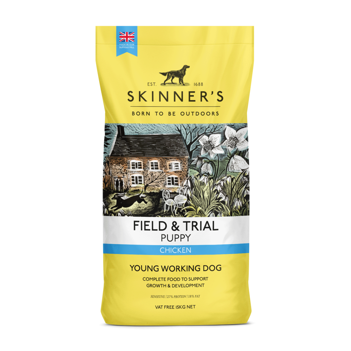 Skinners Field & Trial Puppy Chicken Dry Dog Food - 15kg