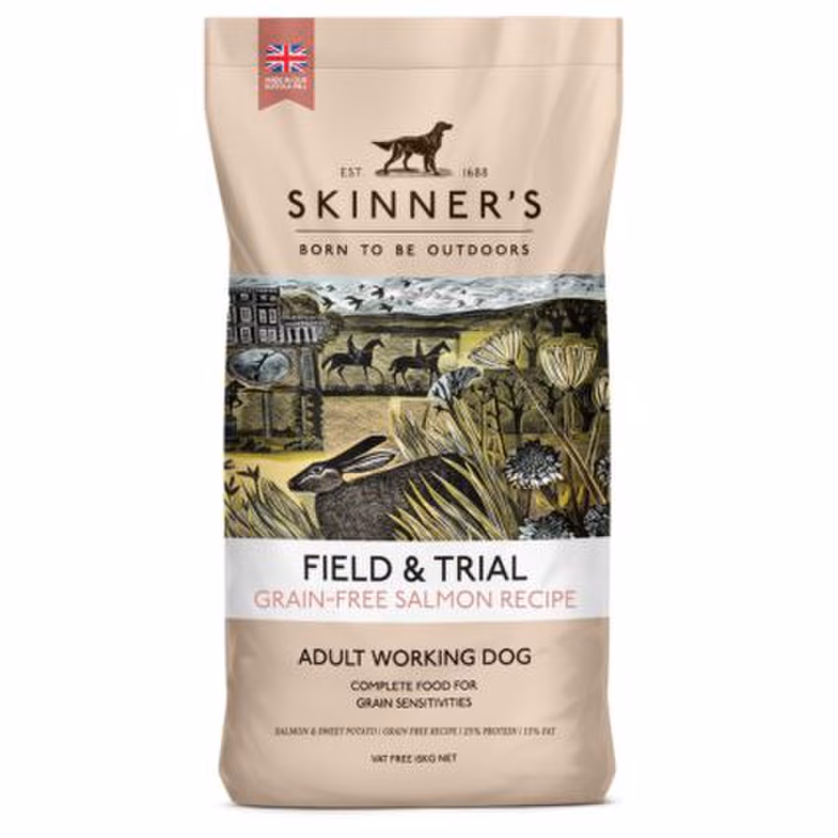 Skinners Field & Trial Grain Free Salmon Dry Dog Food - 15kg