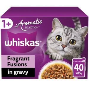 WHISKAS Fragrant Fusions in Gravy 40 Pouches