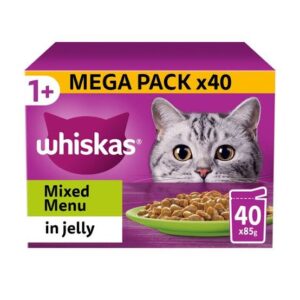 WHISKAS Mixed Menu in Jelly 40 Pouches
