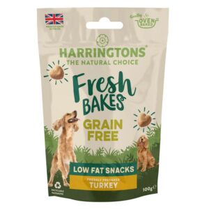 Harringtons Fresh Bakes Grain Free Low Fat Snacks Turkey 100g