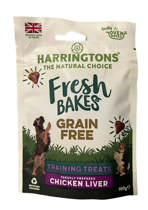 Harringtons Fresh Bakes Grain Free Training Treats Chicken Liver 100g
