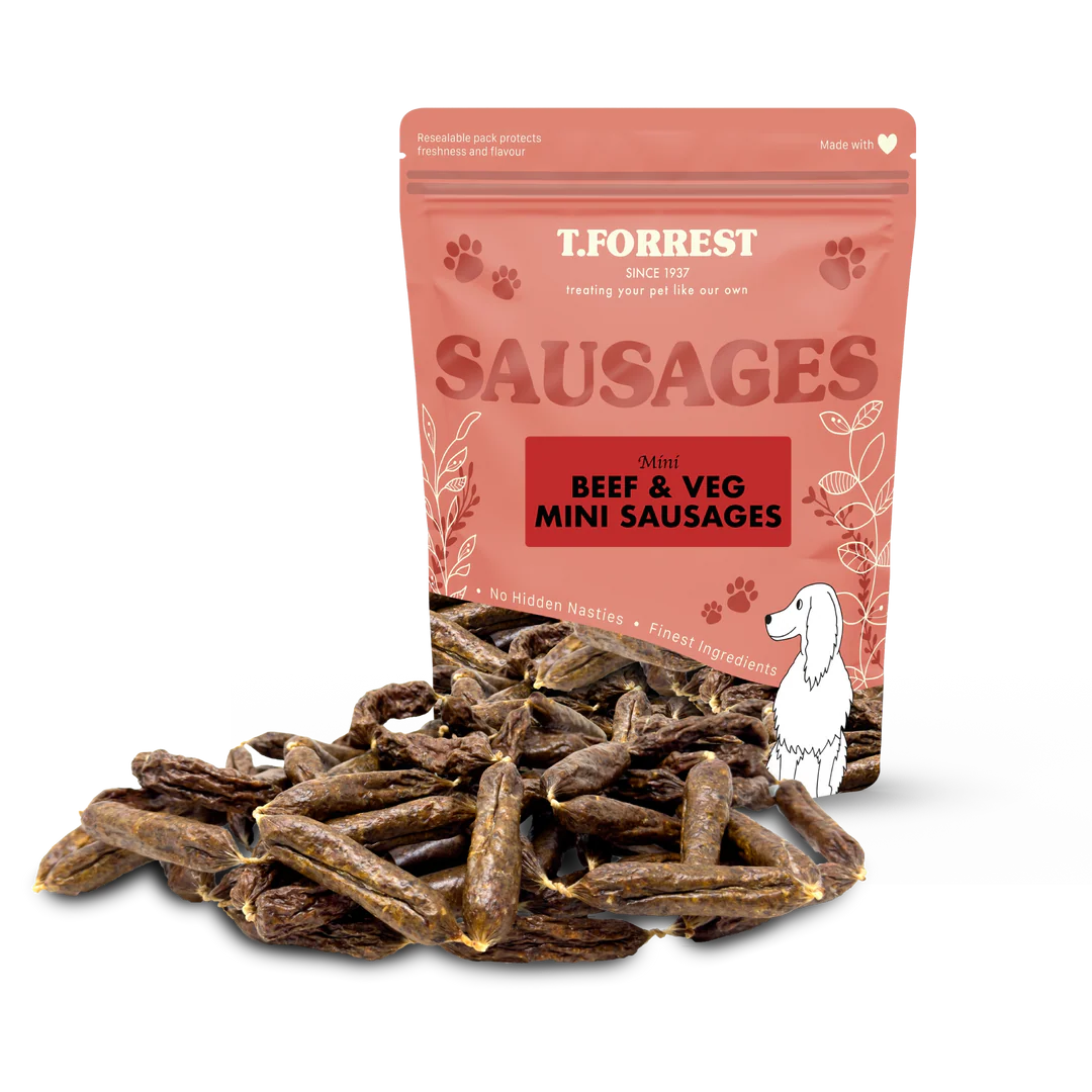 T. Forrest Mini Beef & Veg Sausages 150g