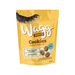 Wagg Cookies Peanut Butter & Banana Dog Treats 125g