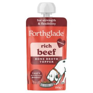 forthglade rich beef bone broth topper