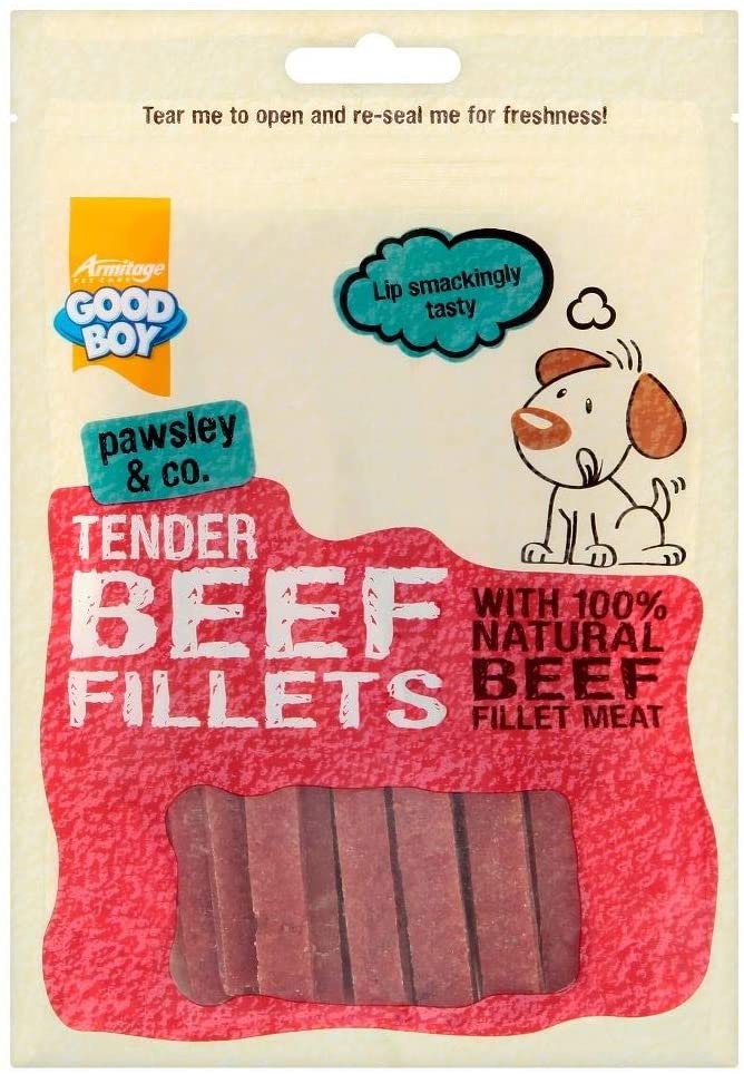 good boy tender beef strips 90g