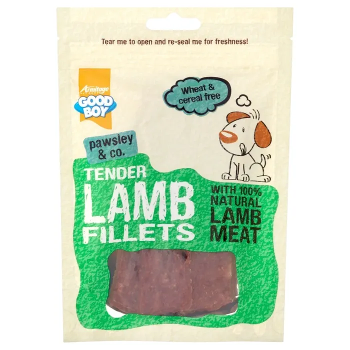 good boy tender lamb fillets 80g