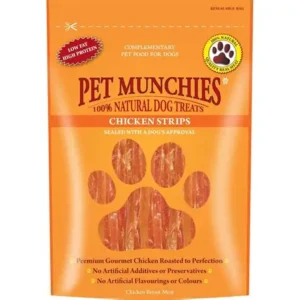 pet munchies chicken strips 90g