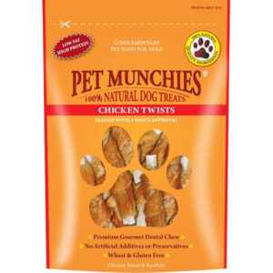 pet munchies chicken twists 80g