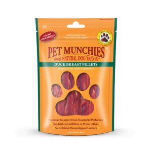 pet munchies duck breast fillets 80g