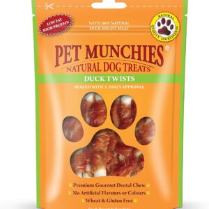 pet munchies duck twists 80g