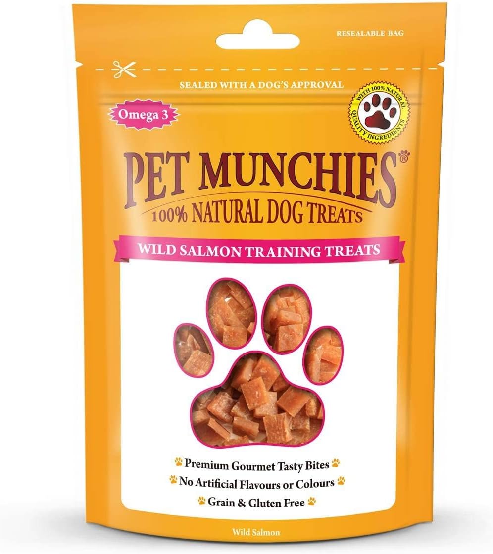 pet munchies wild salmon training treats 50g